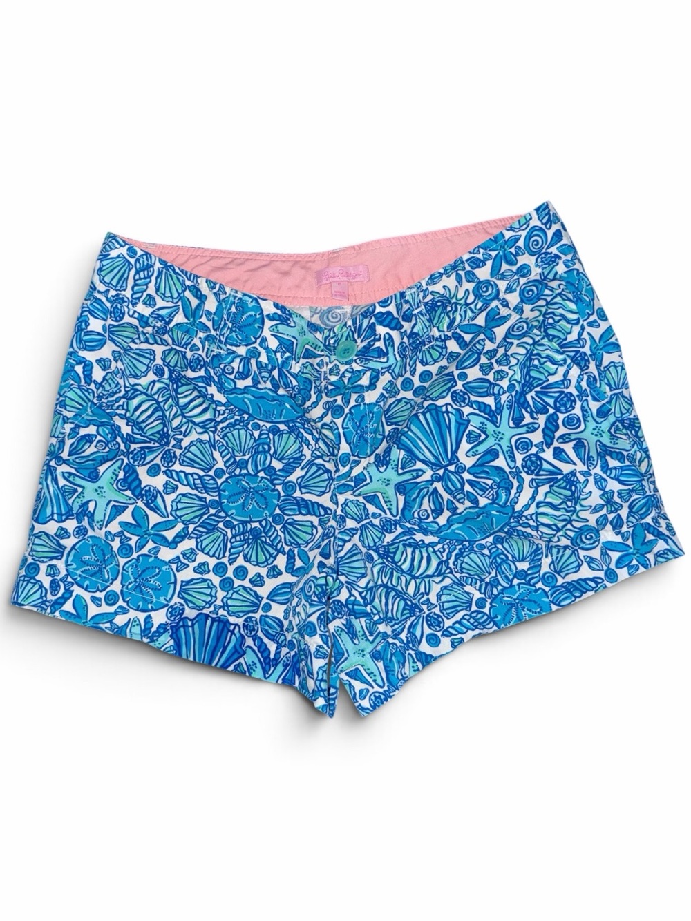 Lilly Pulitzer Callahan Shorts Sz. 10 Sailors Valentine Shells Starfish